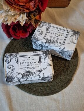 Two Bars Beekman 1802• Ylang Ylang and Tuberose •9oz Goatmilk Soap•Made inUSA